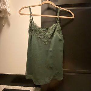 Green Abercrombie Lace Tank